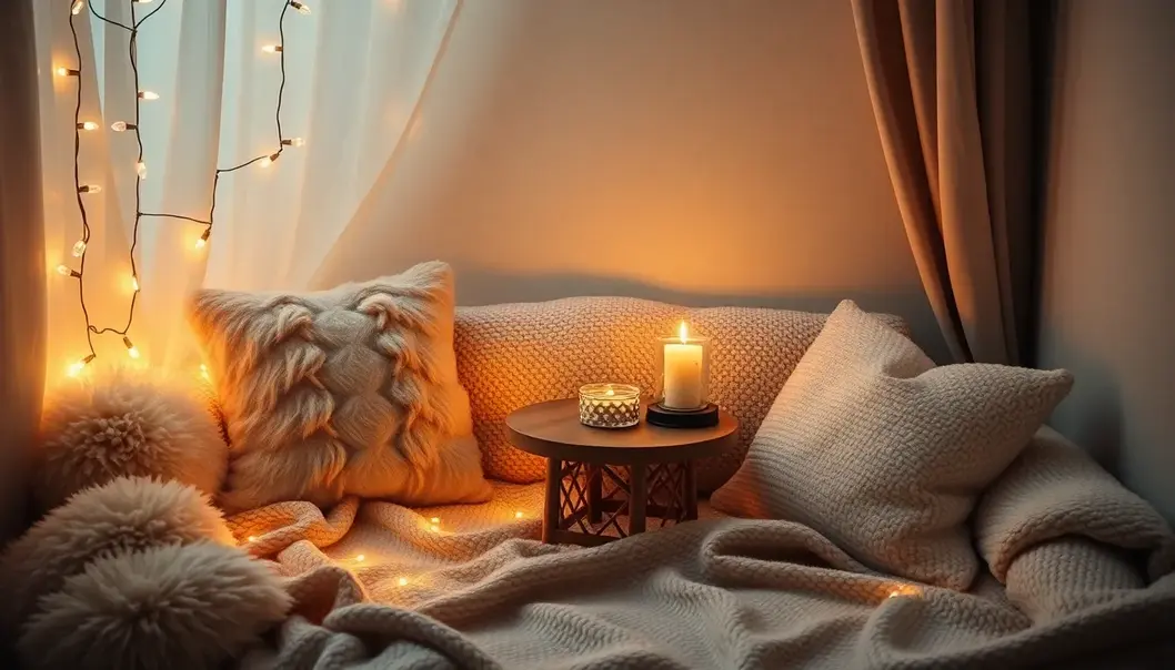 Finding a secluded and sunlit corner is the first step to creating your cozy nook.